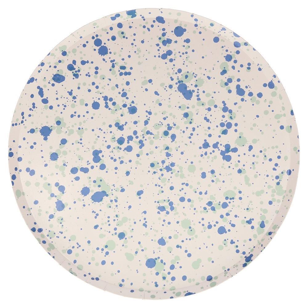 Meri Meri - Speckled Plates - Noktalı Tabaklar - L - 8Li