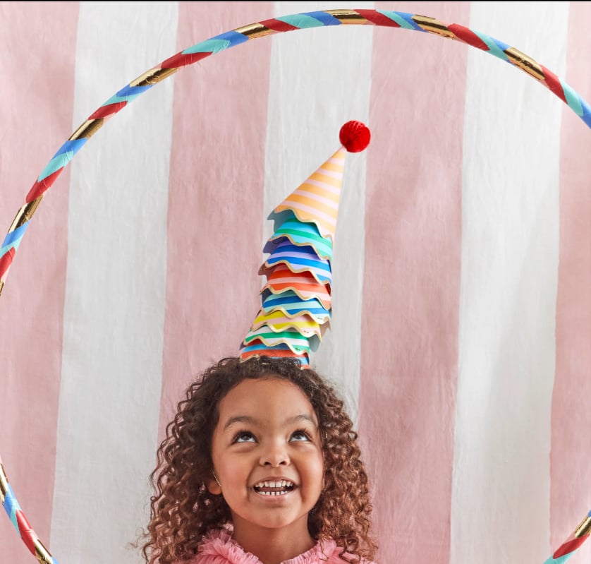 Meri Meri - Stripe Party Hats - Çizgili Parti Şapkaları (8Li)