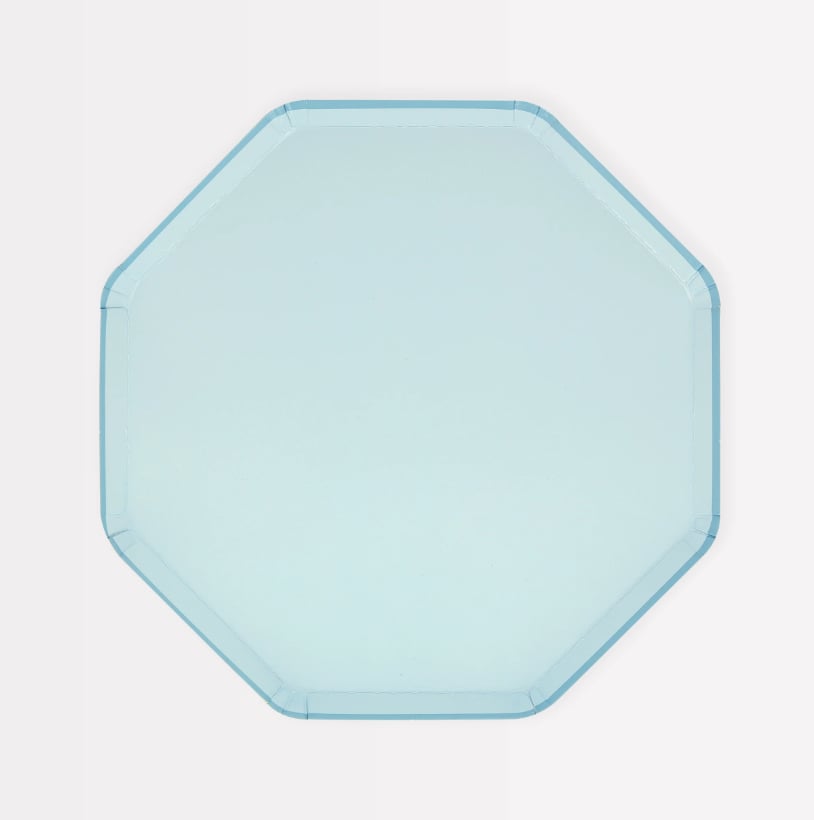 Meri Meri - Summer Sky Blue Side Plates - Yaz Mavisi Tabaklar (M) (x8)