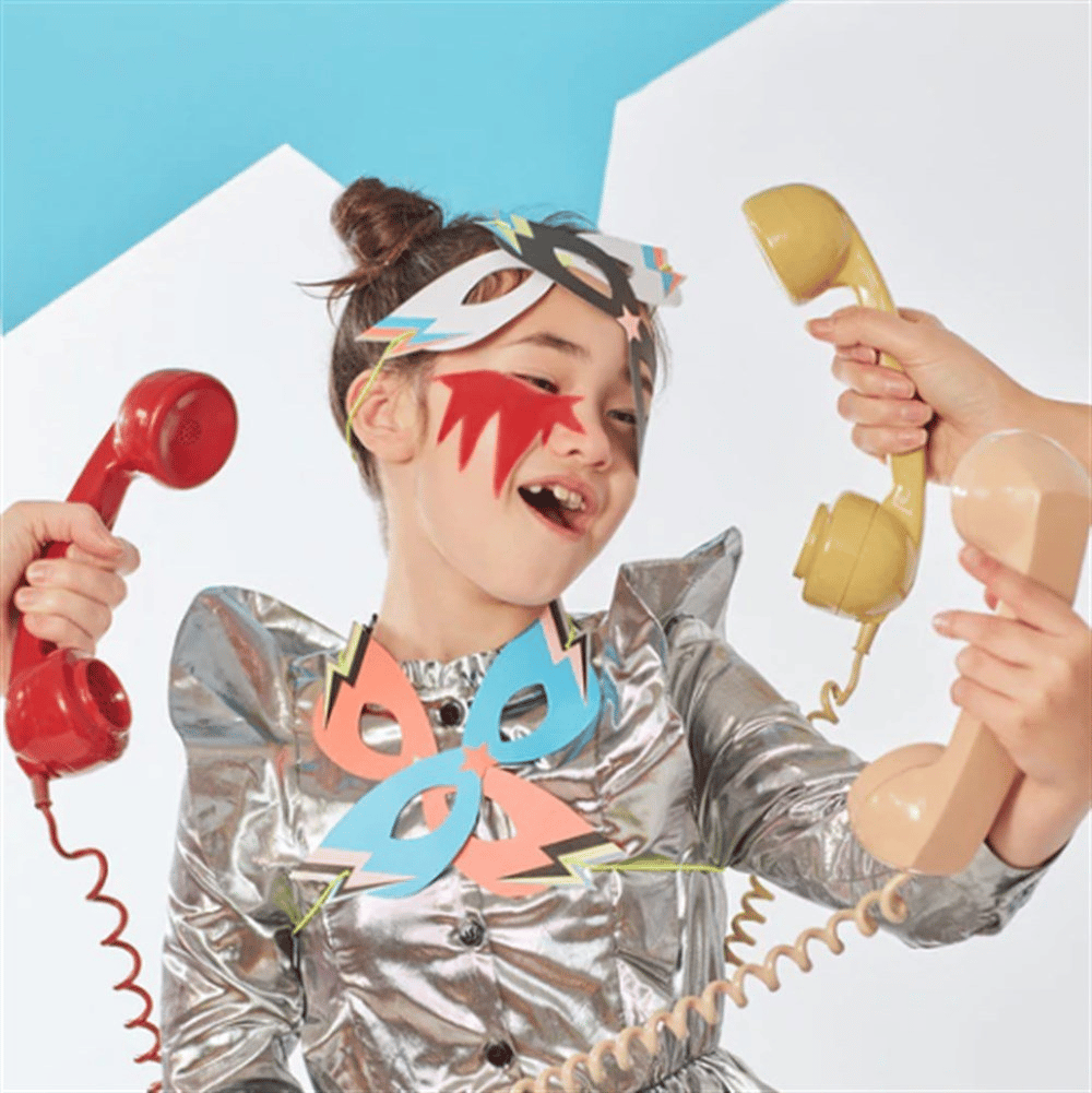 Meri Meri - Superhero Masks - Süper Kahraman Maskeleri - 8Li