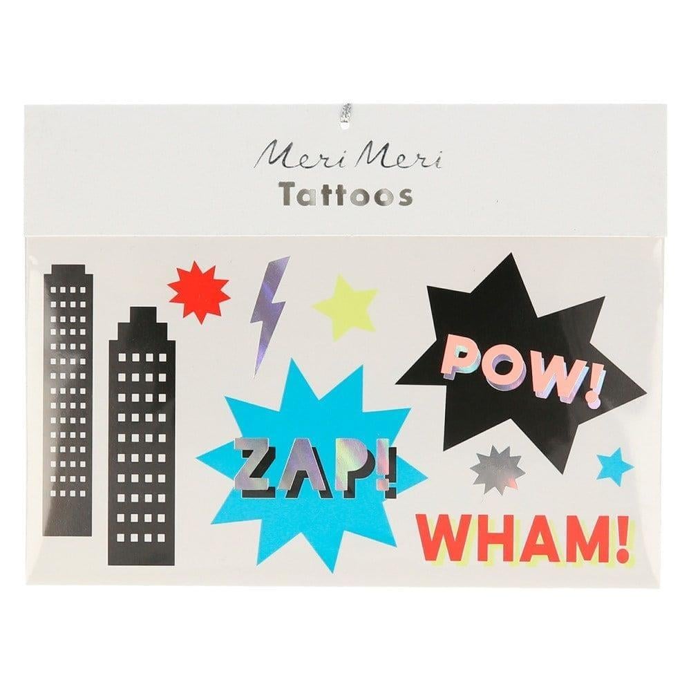 Meri Meri - Superhero Tattoos - Süper Kahraman Geçici Dövmeler