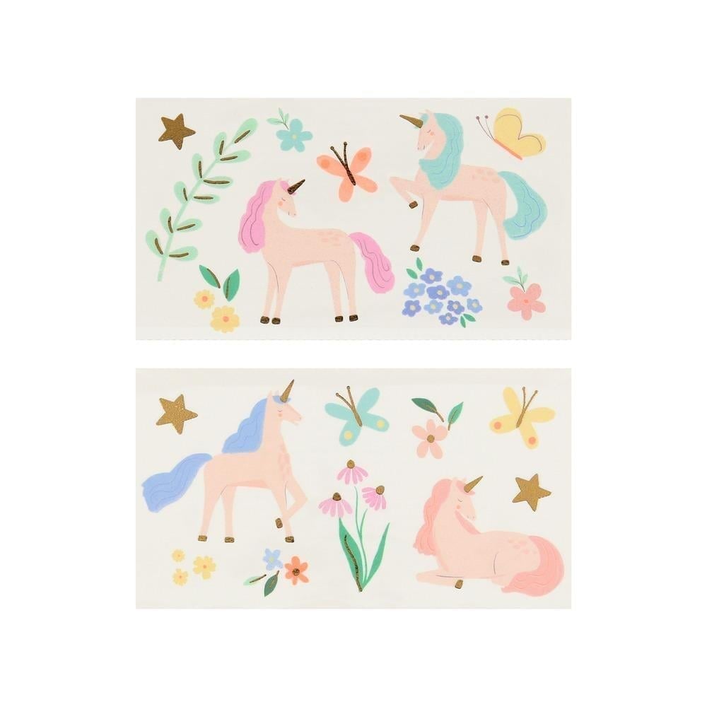 Meri Meri - Unicorn Geçici Dövmeler - 20 Adet