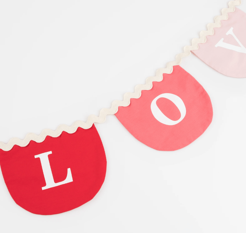 Meri Meri - Valentines Kumaş Asılan Süs