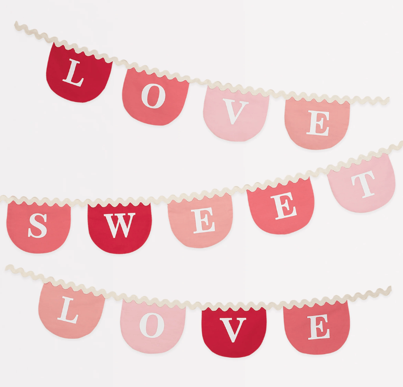 Meri Meri - Valentines Kumaş Asılan Süs