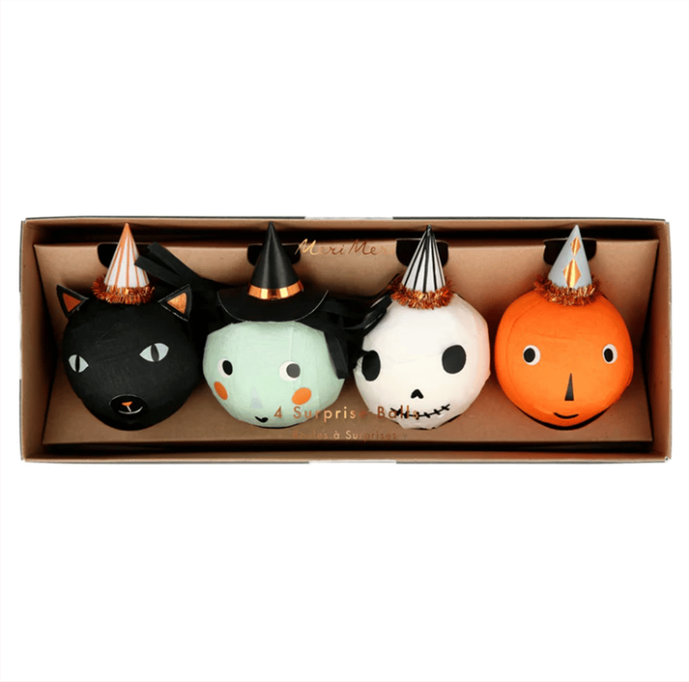 Meri Meri - Vintage Halloween Surprise Balls - Halloween Vintage Sürpriz Topları
