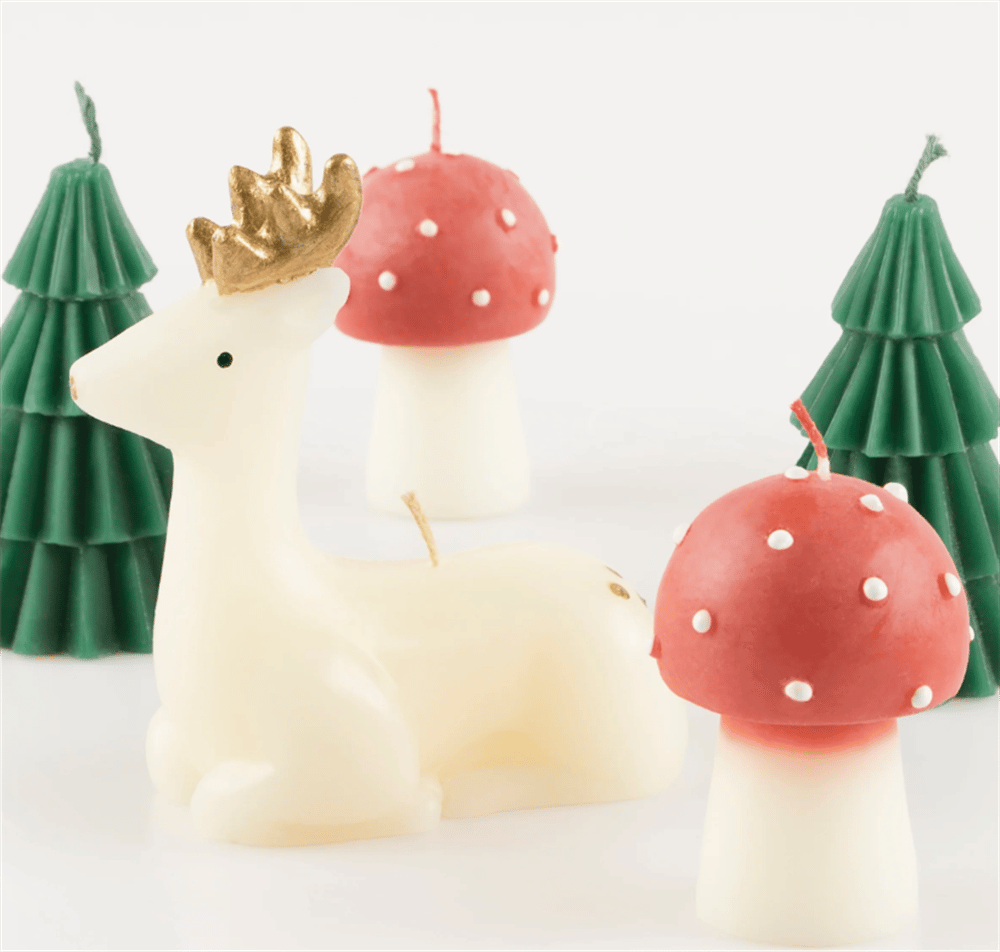 Meri Meri - Winter Woodland - Orman Mumları - 5 Adet