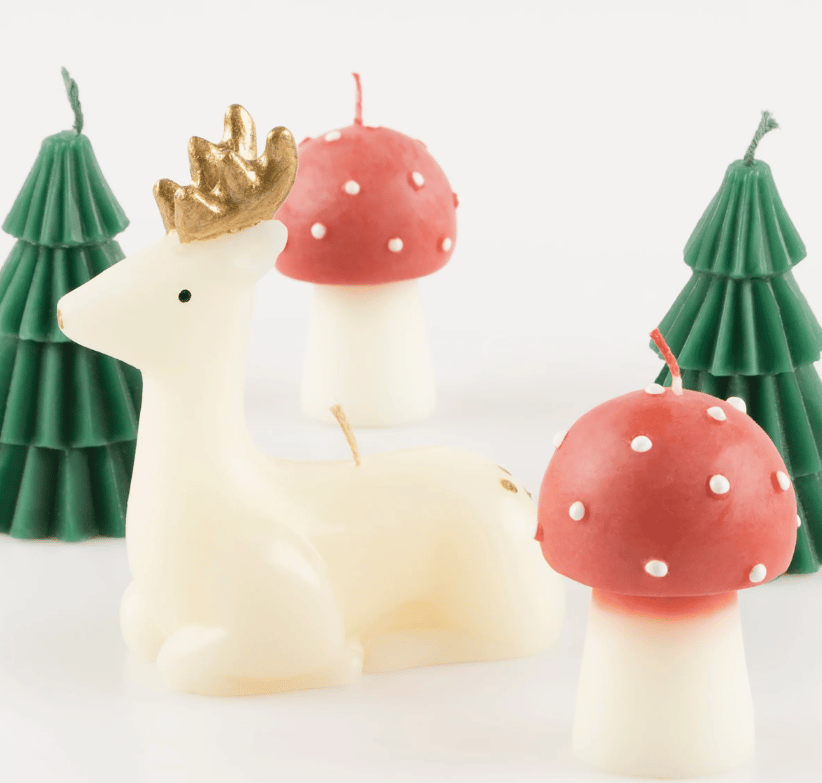 Meri Meri - Winter Woodland - Orman Mumları - 5 Adet