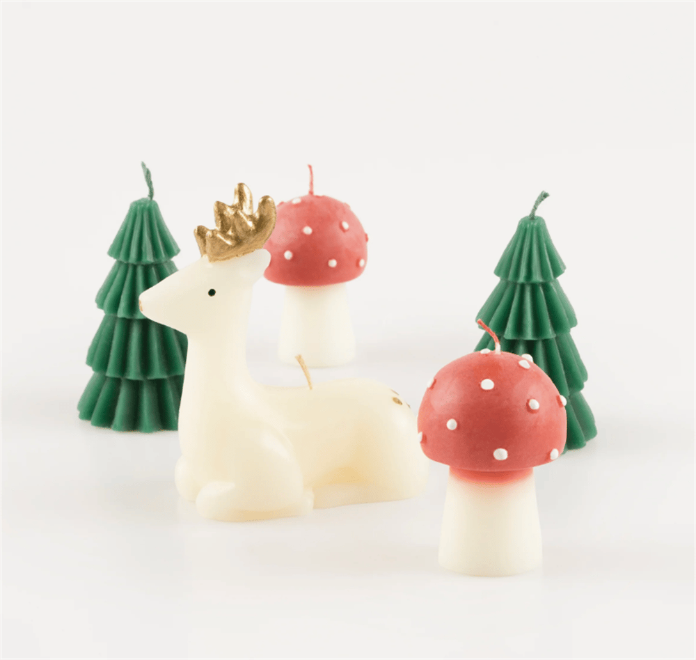 Meri Meri - Winter Woodland - Orman Mumları - 5 Adet