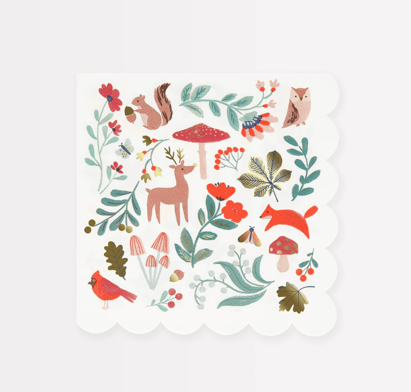 Meri Meri - Winter Woodland - Orman Peçete - L - 16 Adet