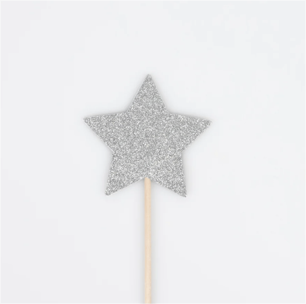 Meri Meri - Wizard Party Hats & Wands - Sihirbaz Parti Şapkaları & Sihirli Değnekler (6Lı)