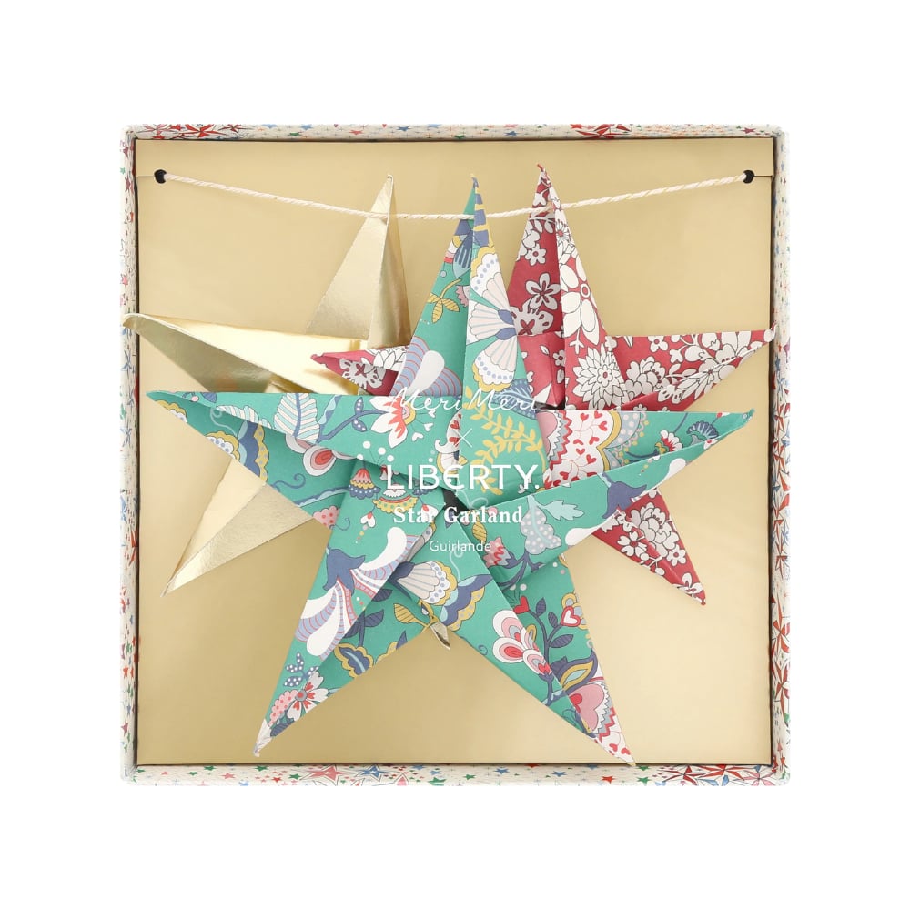 Meri Meri X Liberty - Origami Yıldız Garland