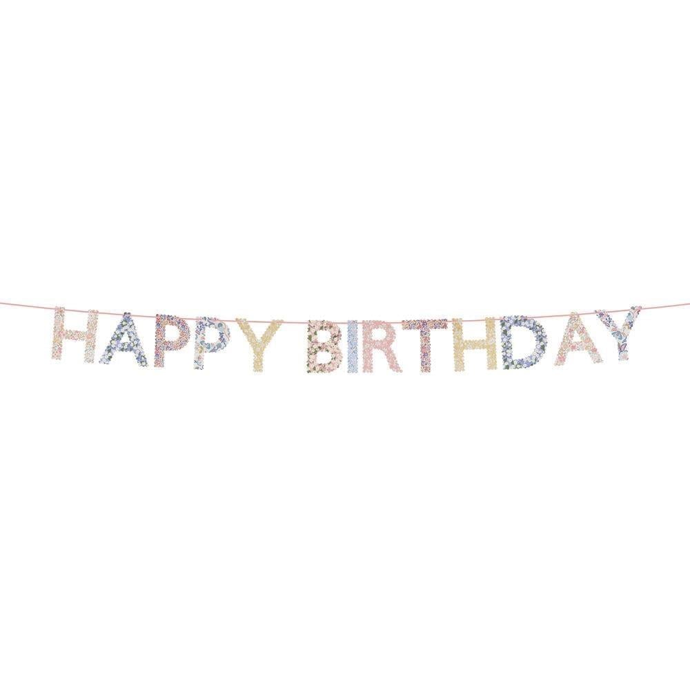 Meri Meri X Liberty - Happy Birthday Asılan Süs