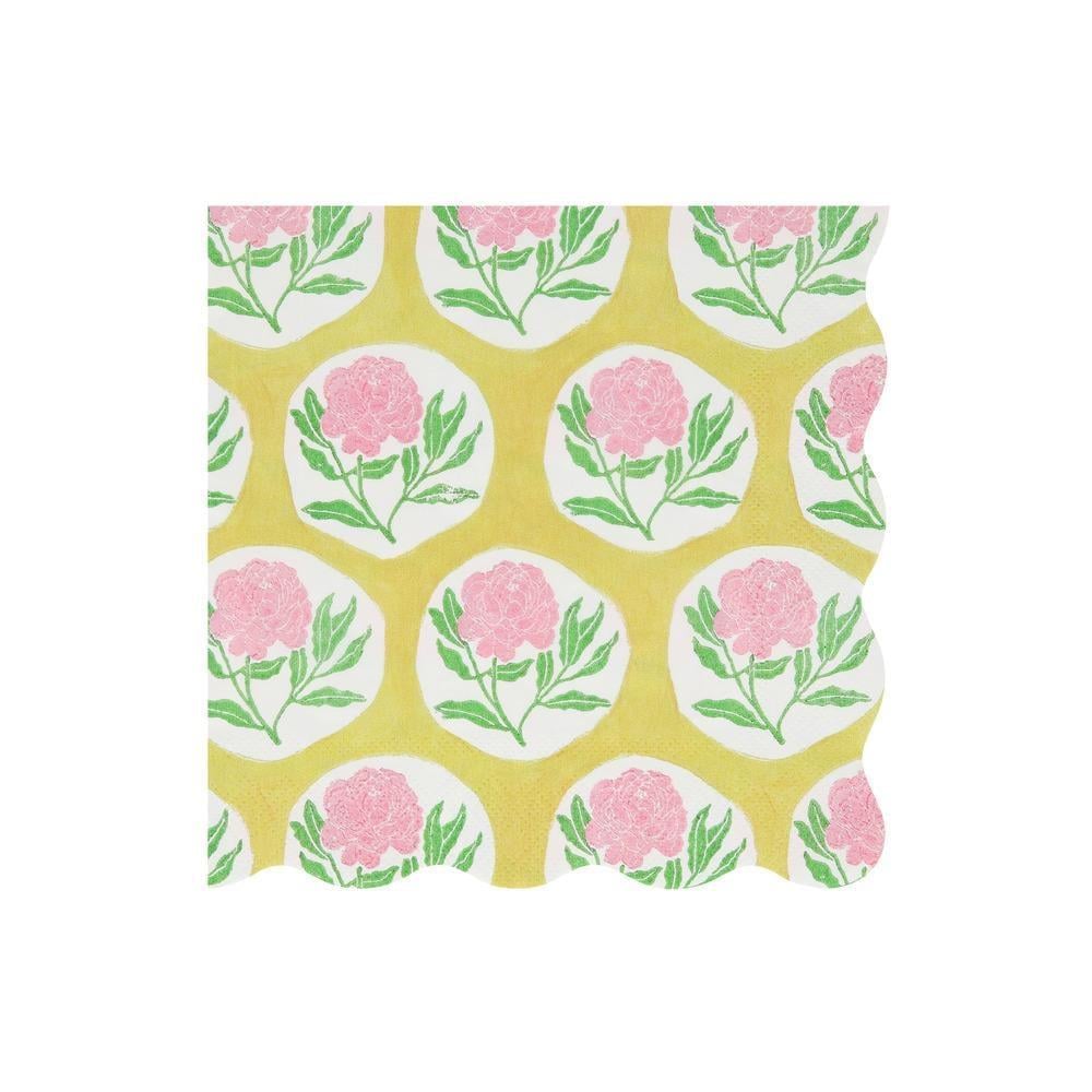 Meri Meri X Molly Mahon - Çiçekli Peçeteler - L - 16 Adet