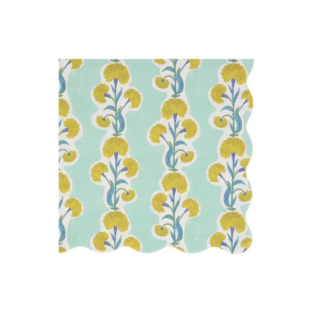 Meri Meri X Molly Mahon - Çiçekli Peçeteler - L - 16 Adet