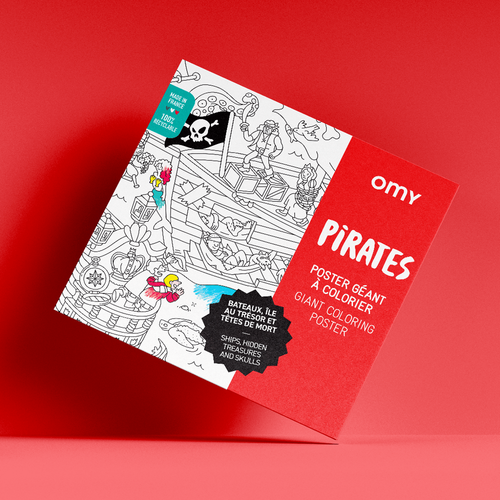 OMY Coloring Poster - Pirates