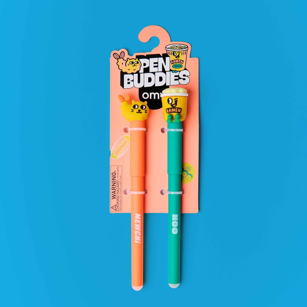 OMY Pen Buddies Silinebilir Kalem - Mewchi & Noo