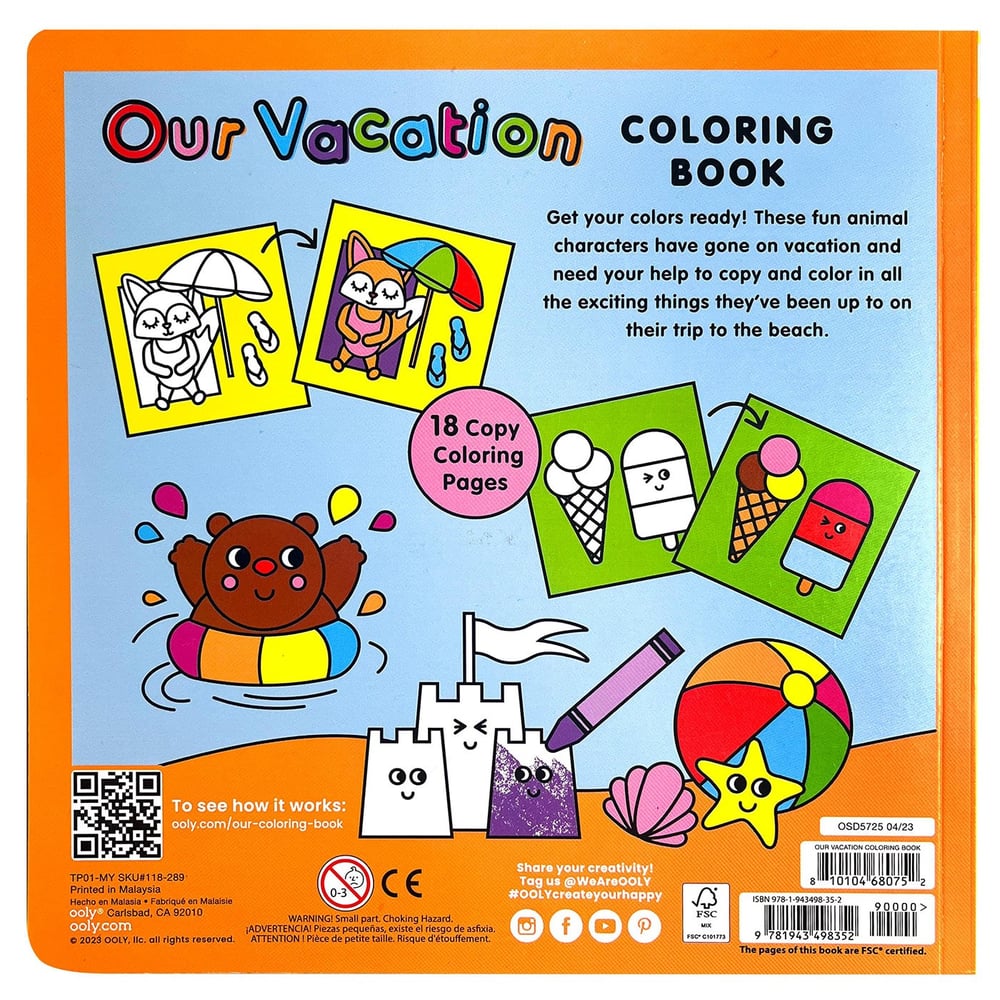 Ooly Boyama Kitabı - Our Vacation