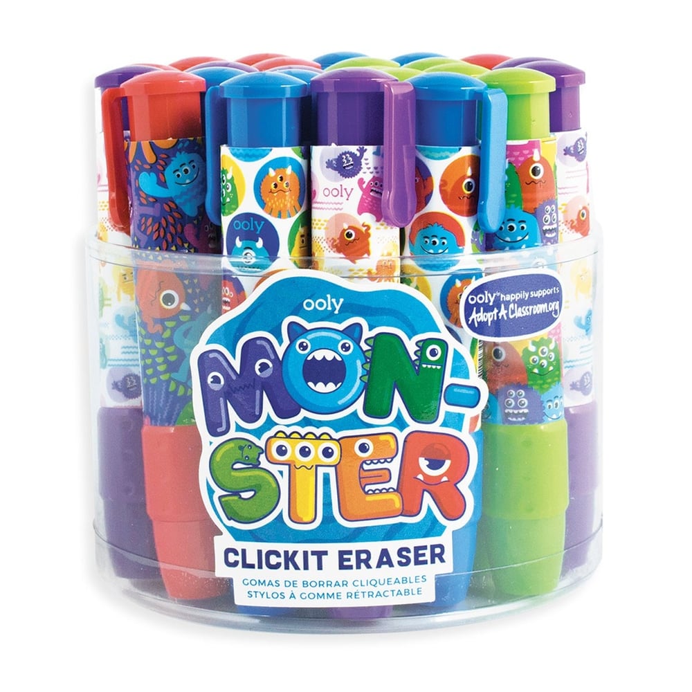 Ooly Click It Monsters Silgi - Kırmızı