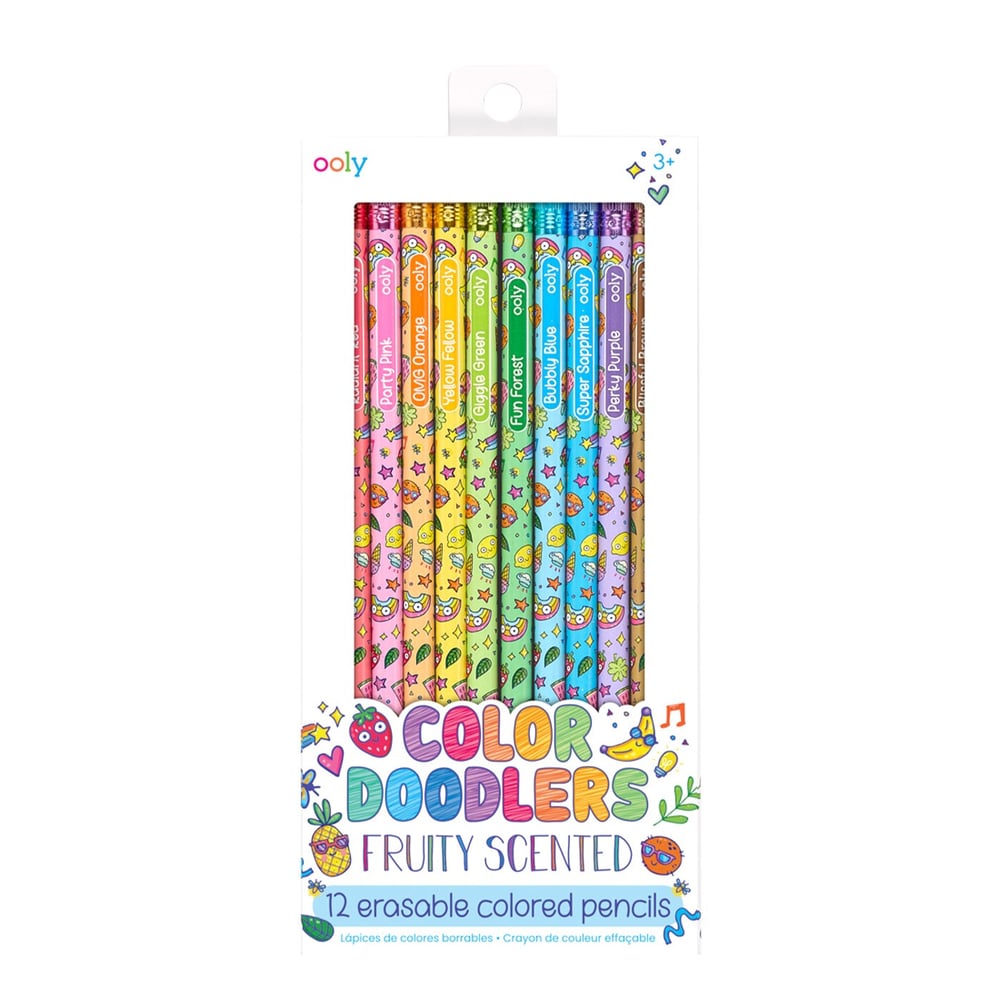 Ooly Color Doodlers Kokulu Silinebilir 12li Renkli Kurşun Kalem