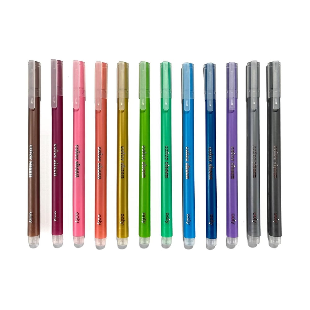 Ooly Color Sheen Jel Kalem 12’li Metalik Renkler