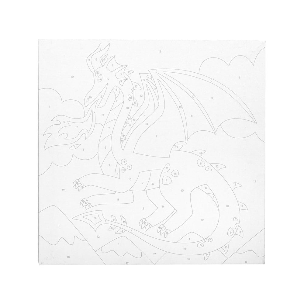Ooly Colorific Canvas Sayılarla Boyama - Fantastic Dragon