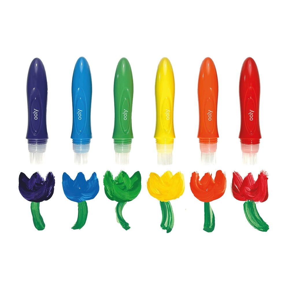 Ooly Easy Squeezy 6lı Sıkılabilir Fırça Uçlu Boya