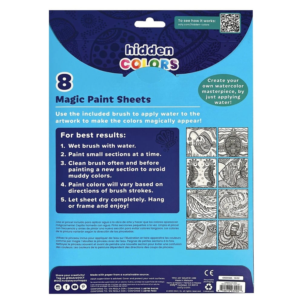 Ooly Hidden Colors Magic Paint Boyama Seti - Magic Ocean