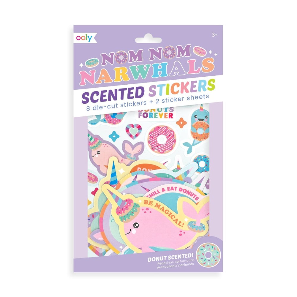 Ooly Kokulu Çıkartma Seti - Nom Nom Narwhals