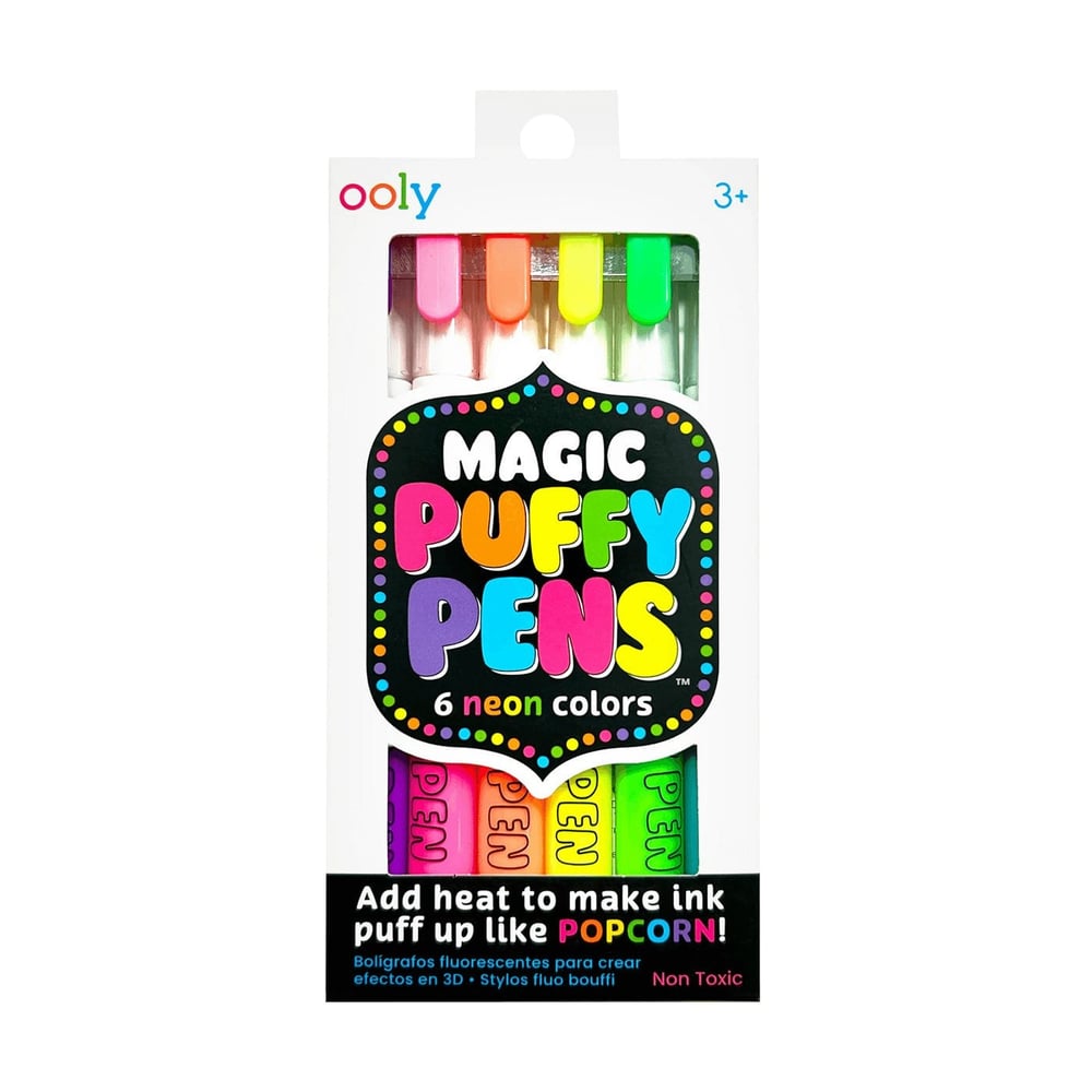 Ooly Magic Puffy Pens Sihirli Kabartma 6lı Jel Boya Kalemi