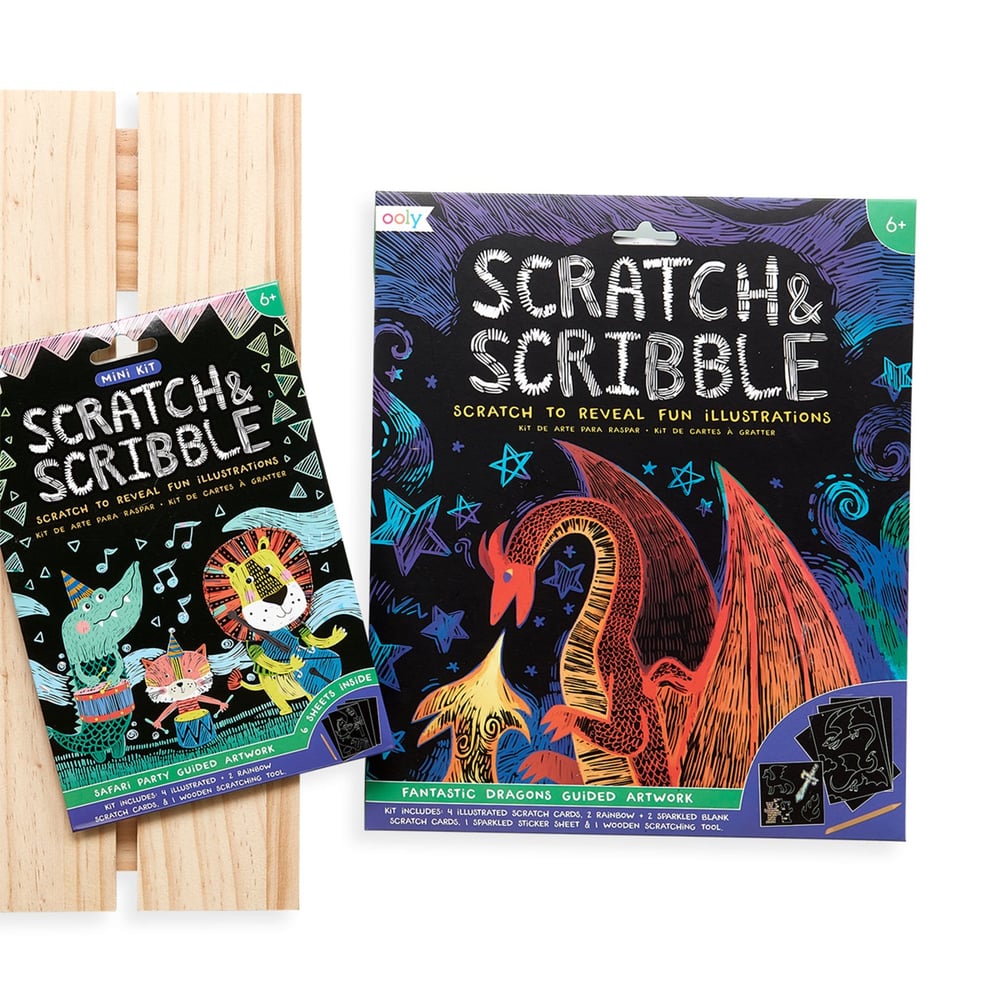 Ooly Mini Scratch & Scribble - Safari Party