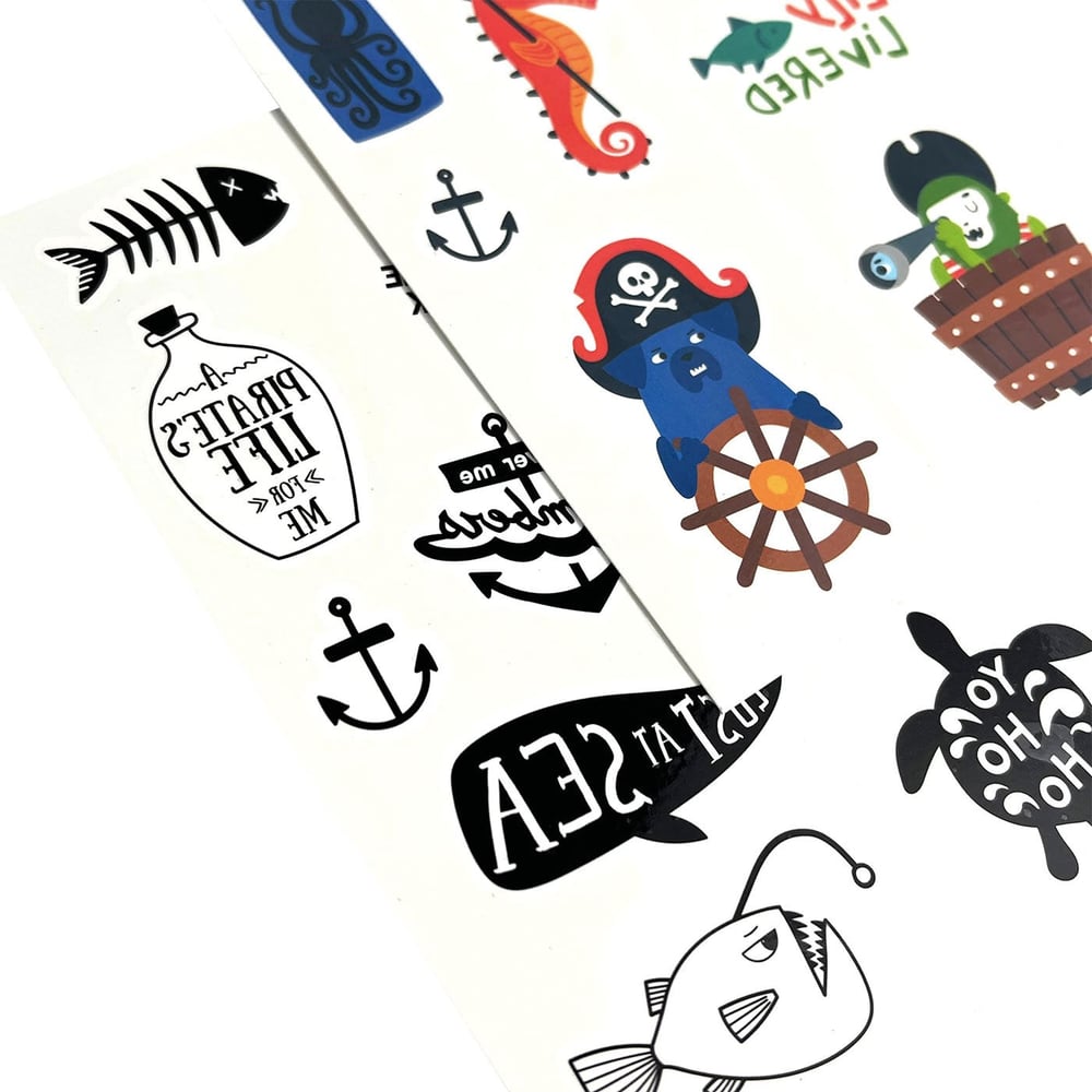 Ooly Mini Tattoo Palooza Geçiçi Dövme Seti - Pirate’s Life
