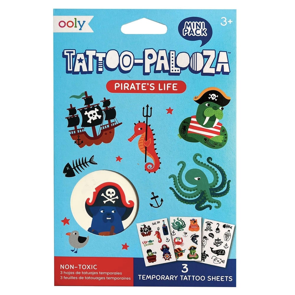 Ooly Mini Tattoo Palooza Geçiçi Dövme Seti - Pirate’s Life