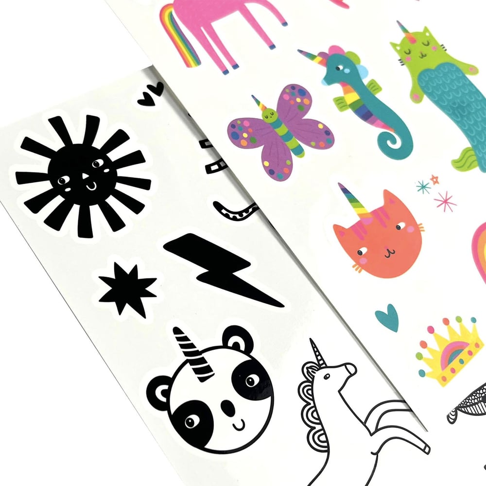 Ooly Mini Tattoo Palooza Geçiçi Dövme Seti - Unicorn Party
