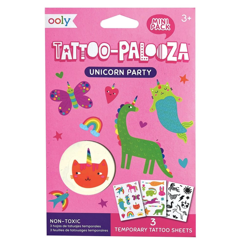 Ooly Mini Tattoo Palooza Geçiçi Dövme Seti - Unicorn Party