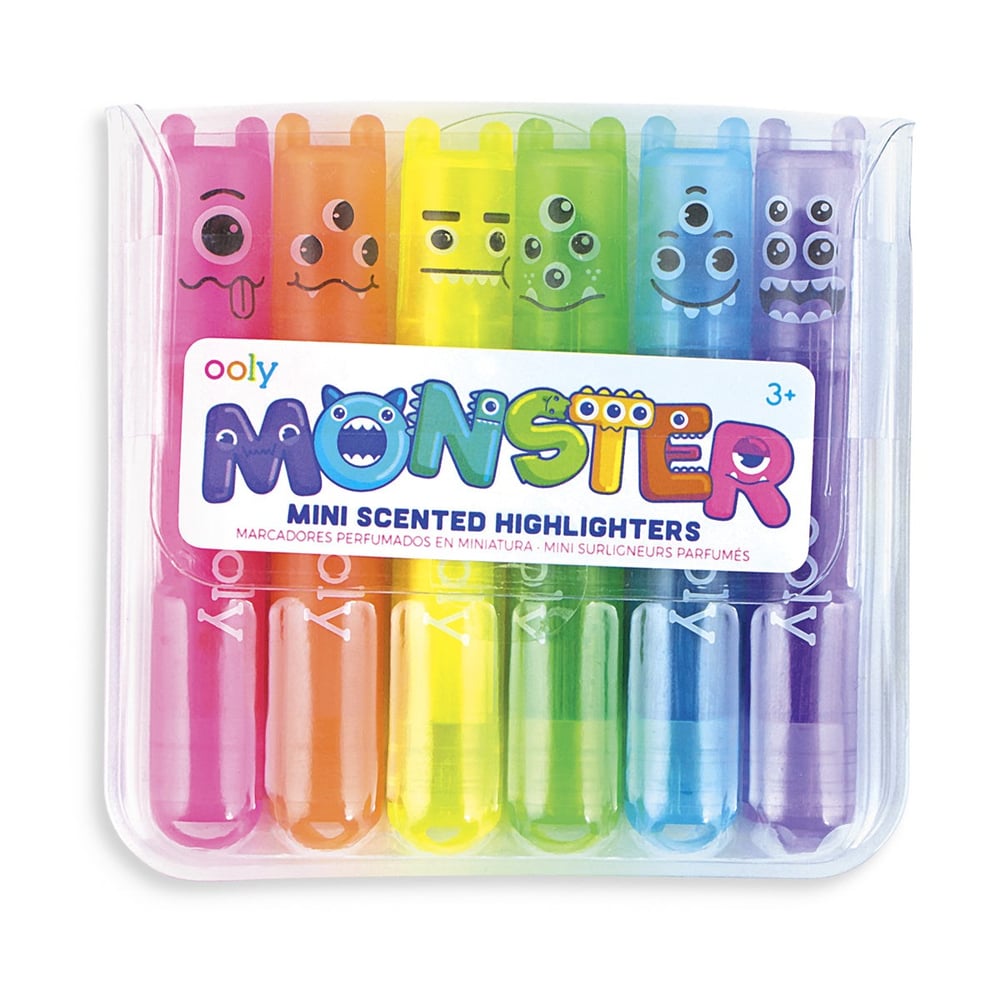 Ooly Monster Mini Kokulu 6lı Highlighter