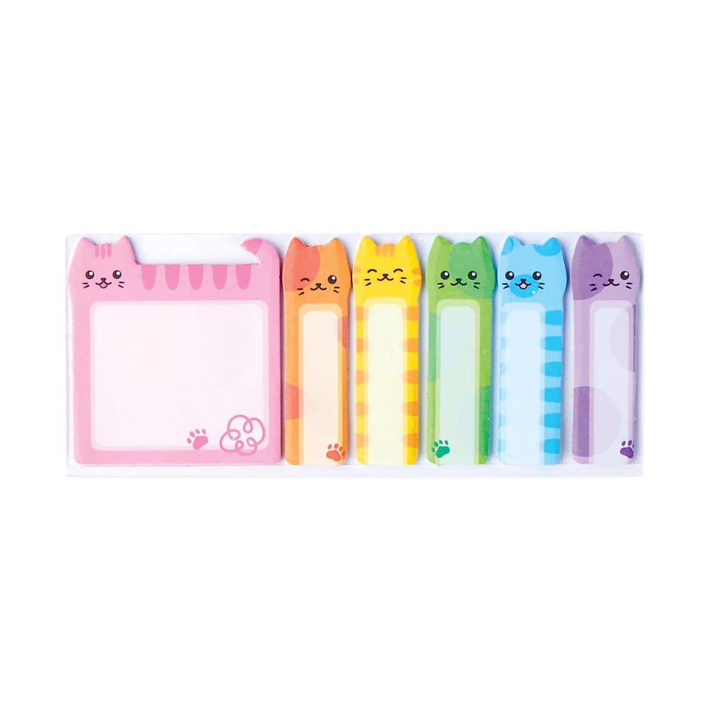 Ooly Note Pals Yapışkanlı Etiket Seti - Cat Parade