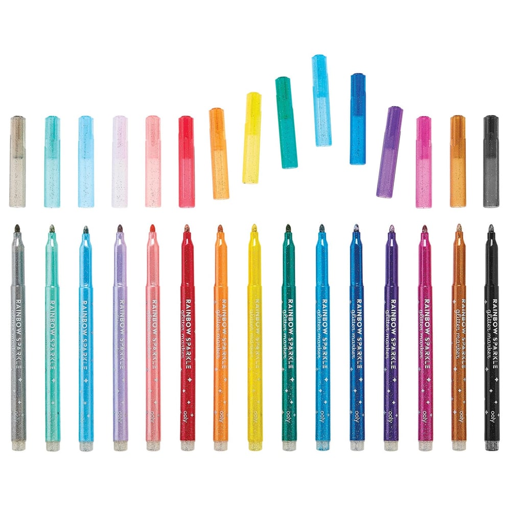 Ooly Rainbow Sparkle Simi 15’li Keçeli Kalem