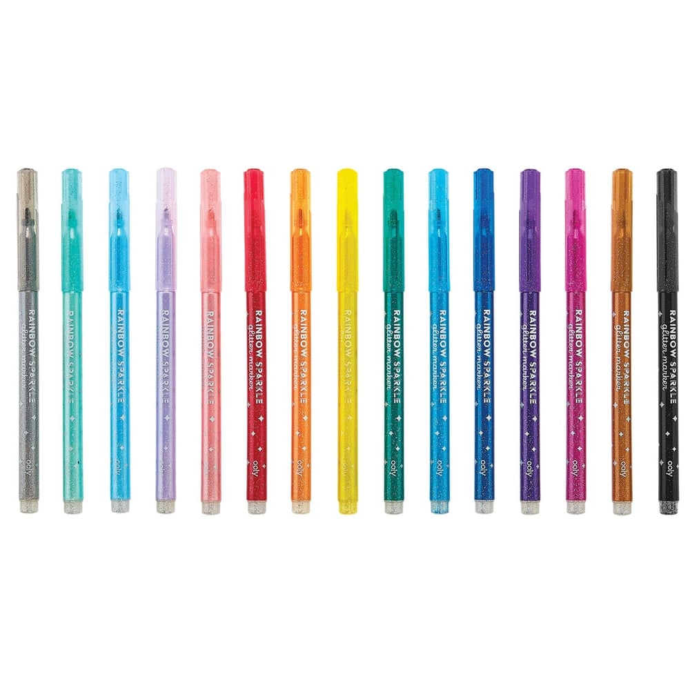 Ooly Rainbow Sparkle Simi 15’li Keçeli Kalem