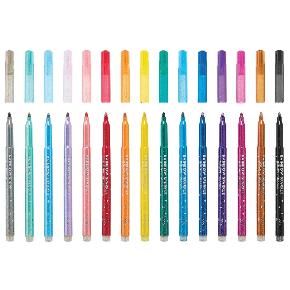 Ooly Rainbow Sparkle Simi 15’li Keçeli Kalem
