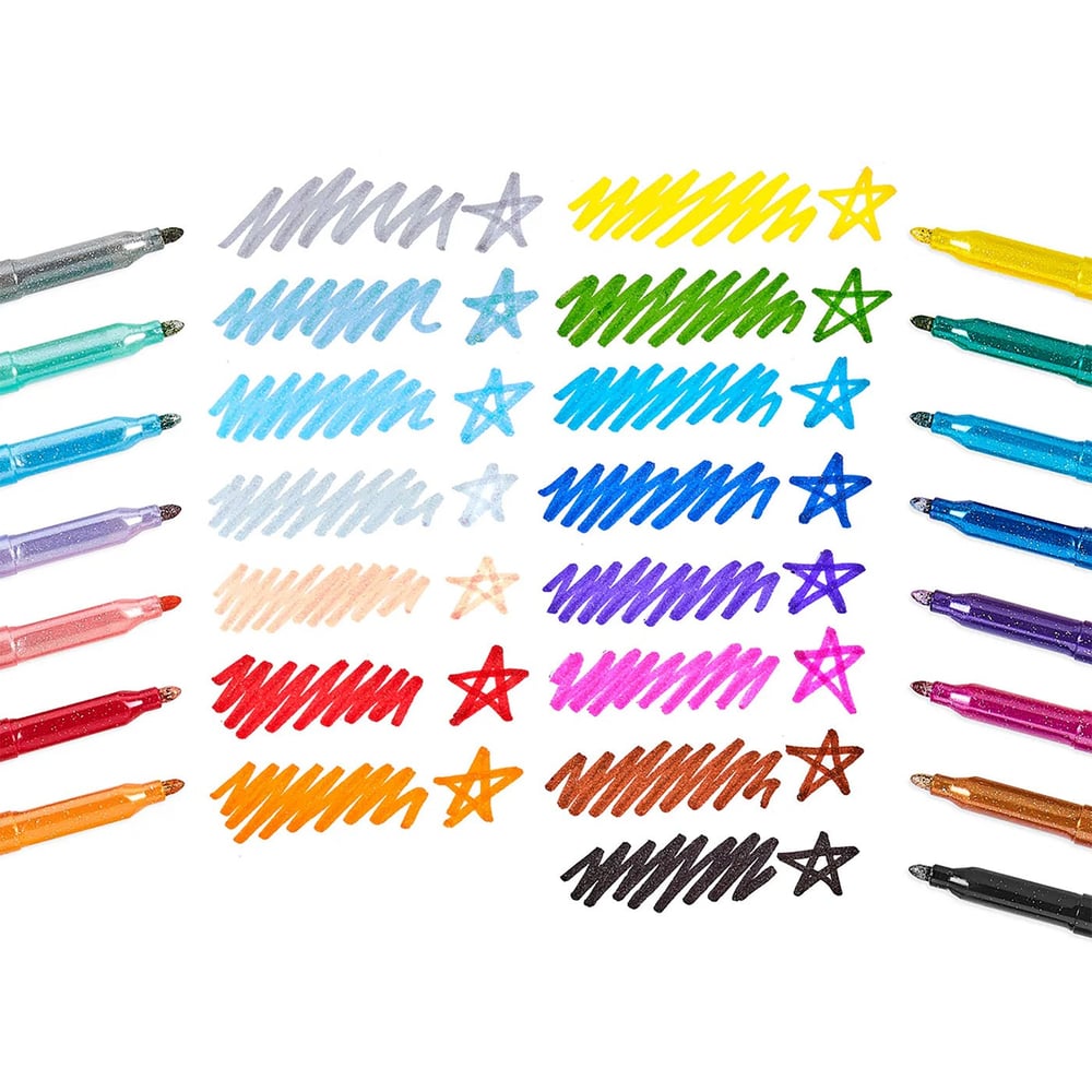 Ooly Rainbow Sparkle Simi 15’li Keçeli Kalem