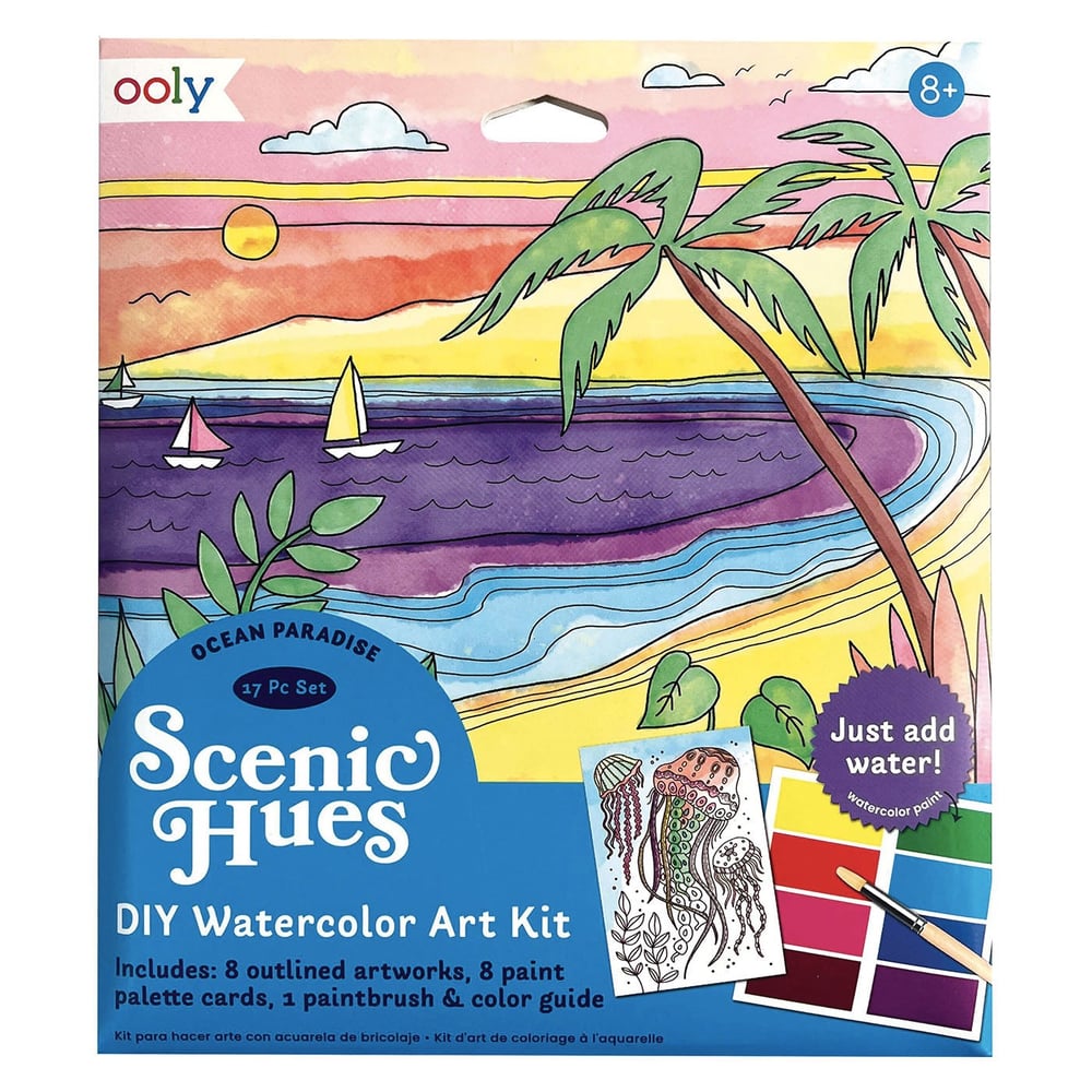 Ooly Scenic Hues Sulu Boya Sanat Seti - Ocean Paradise