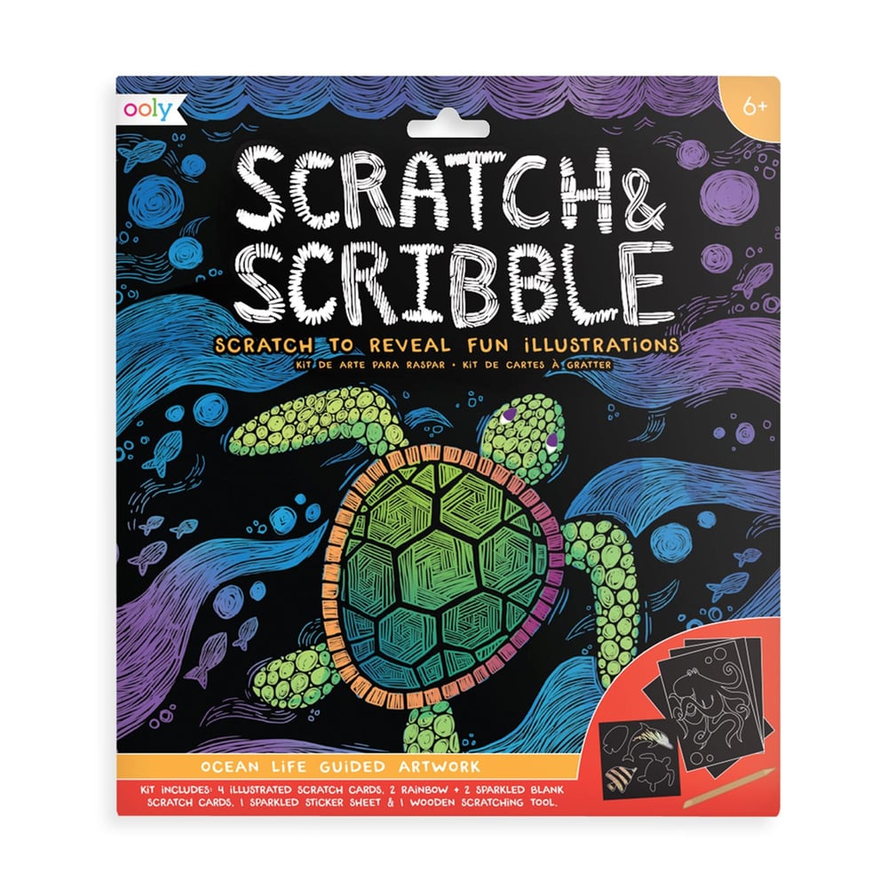 Ooly Scratch & Scribble - Ocean Life