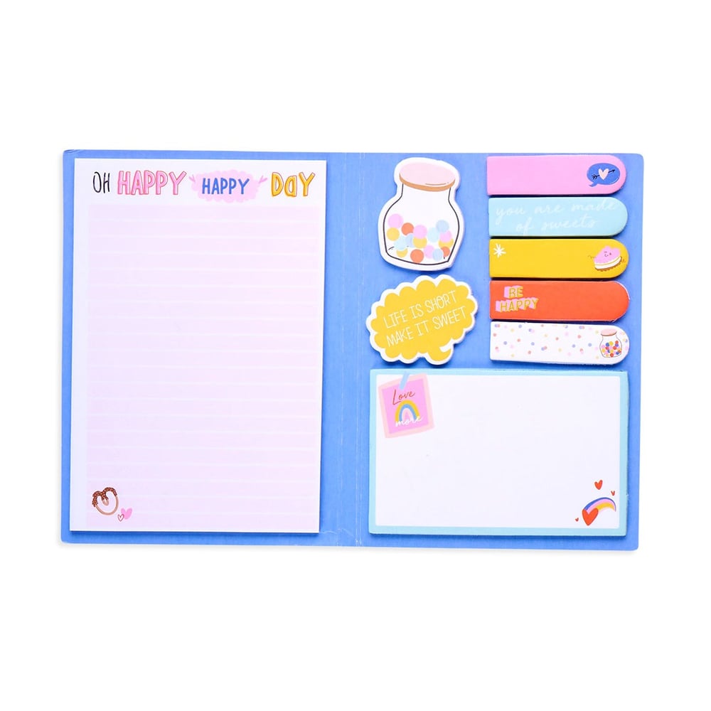 Ooly Side Notes Yapışkanlı Etiket Seti - Happy Day