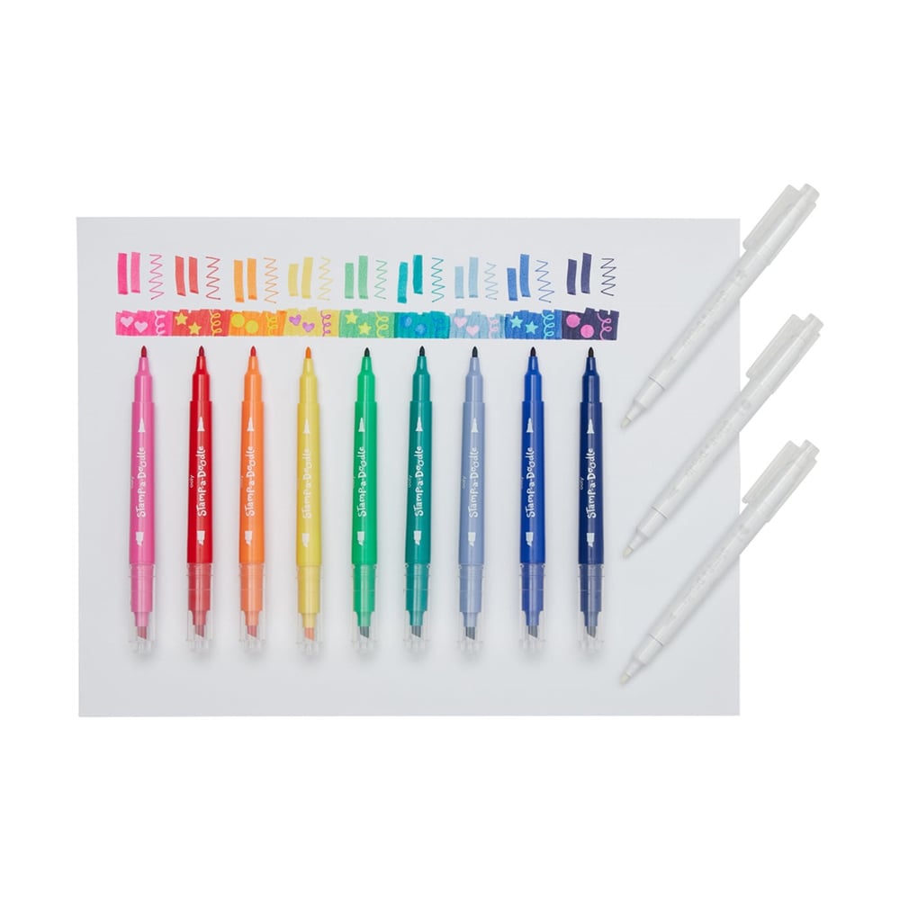 Ooly Stamp A Doodle Çift Uçlu 12’li Keçeli Kalem