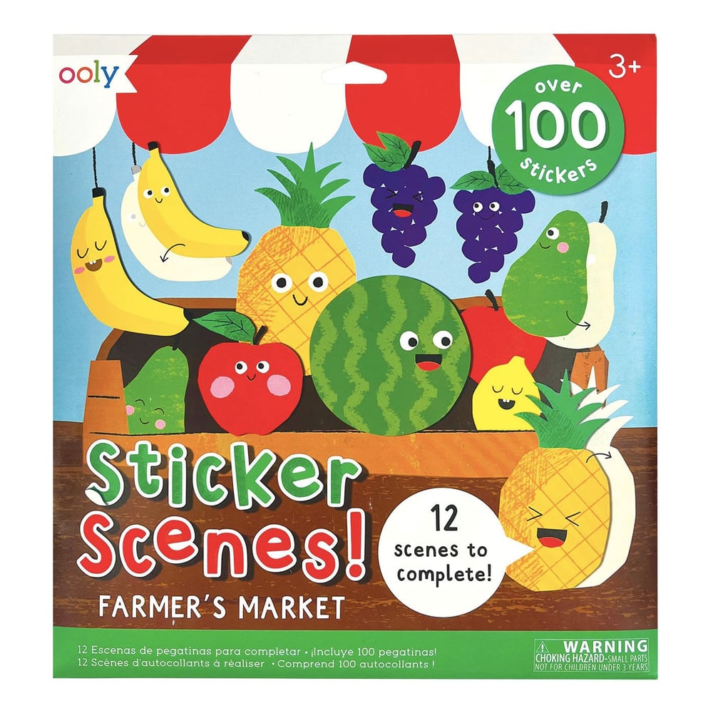 Ooly Sticker Scenes Çıkartma Sahnesi - Farmers Market