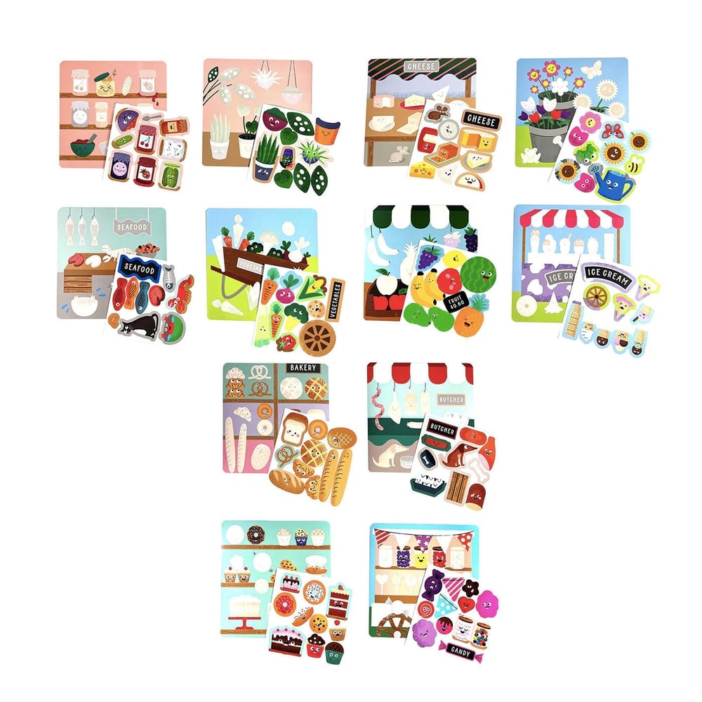 Ooly Sticker Scenes Çıkartma Sahnesi - Farmers Market