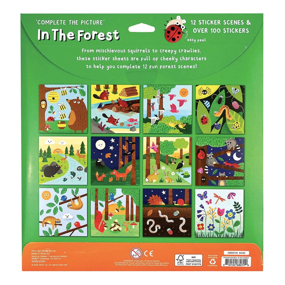 Ooly Sticker Scenes Çıkartma Sahnesi - In The Forest