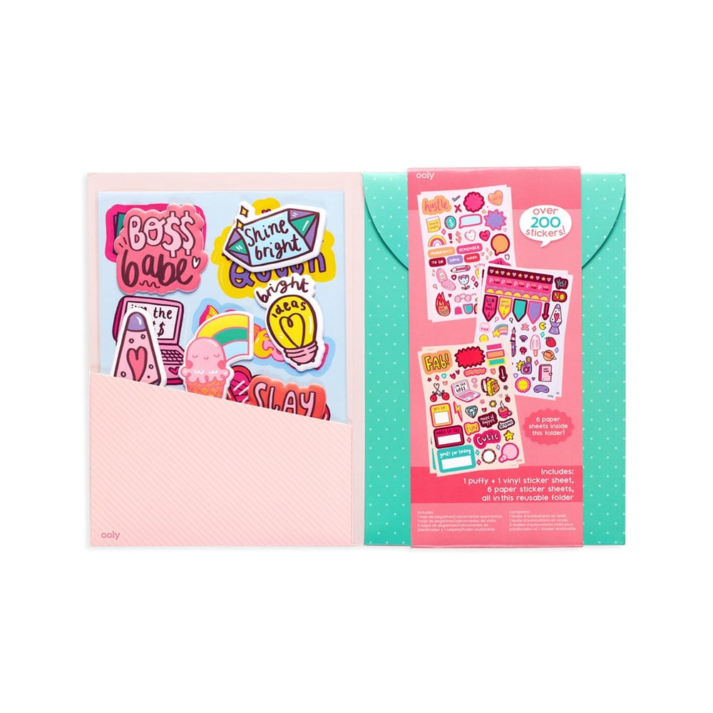 Ooly Sticker Stash Çıkartma Seti - Girl Boss