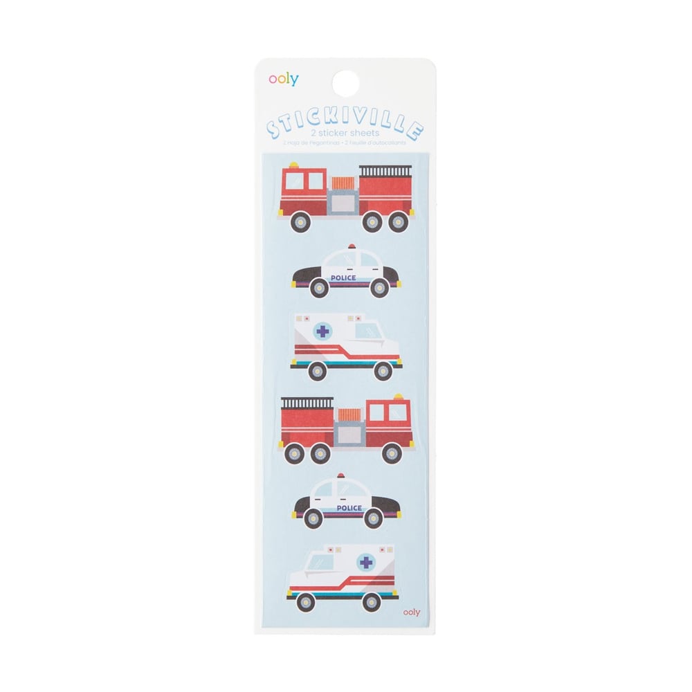 Ooly Stickiville Çıkartmalar - Helping Vehicles