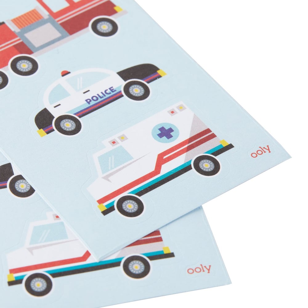 Ooly Stickiville Çıkartmalar - Helping Vehicles